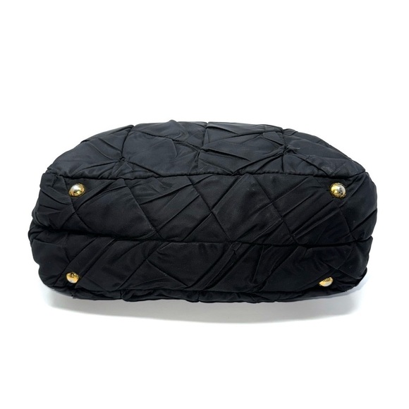 Prada Black Nylon Gaufre Quilted Tessuto Shoulder Bag - Picture 8 of 13